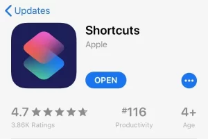 تطبيق Shortcuts